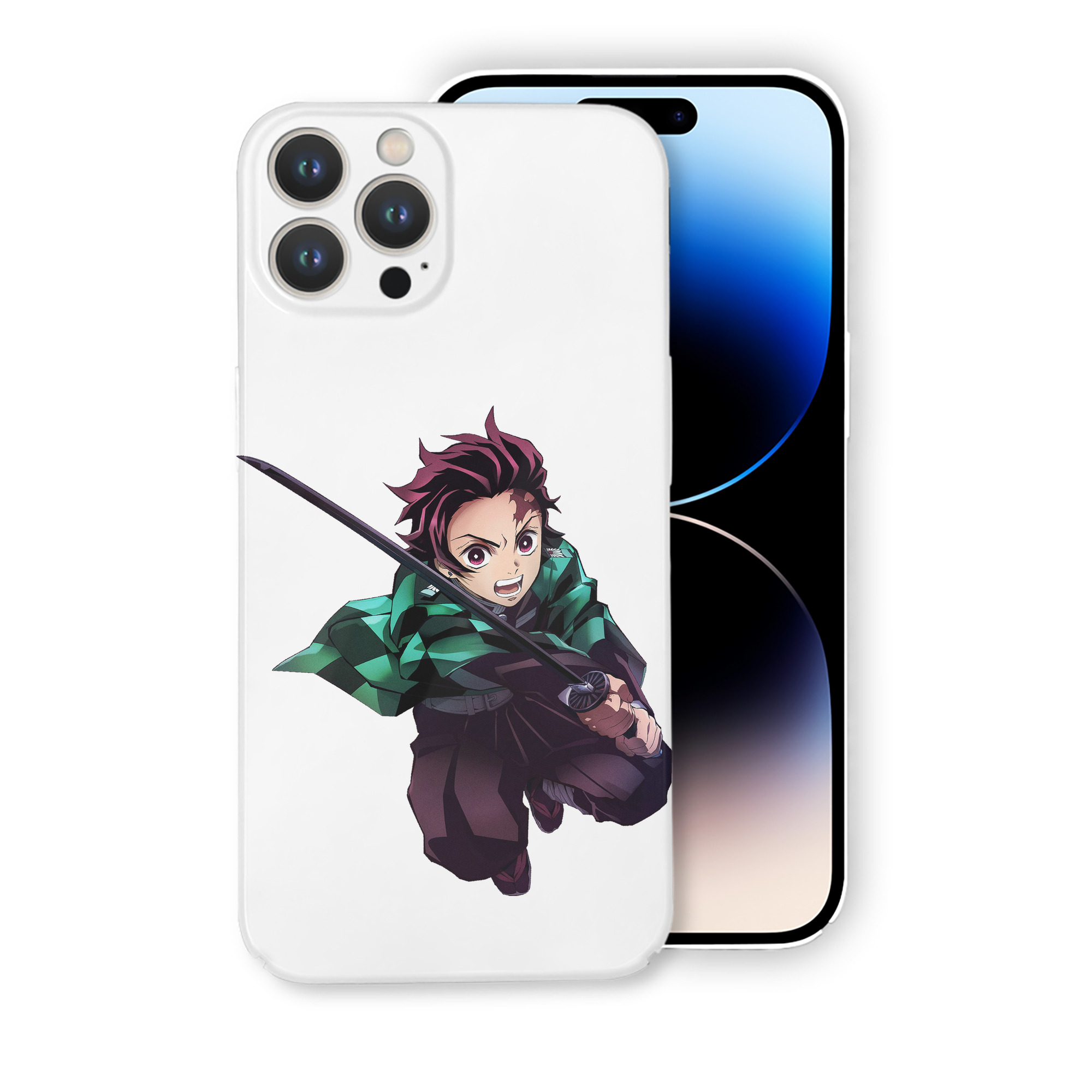 （画像用） 鬼滅の刃 竈門 炭治郎／かまど たんじろう Kamado Tanjirou 【iPhone 14シリーズ対応】ハードケース